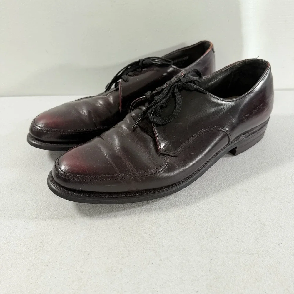 Vintage Velvet-EEZ‎ Mens Brown Leather Derby Dress Shoes Goodyear Size 8.5 D USA
